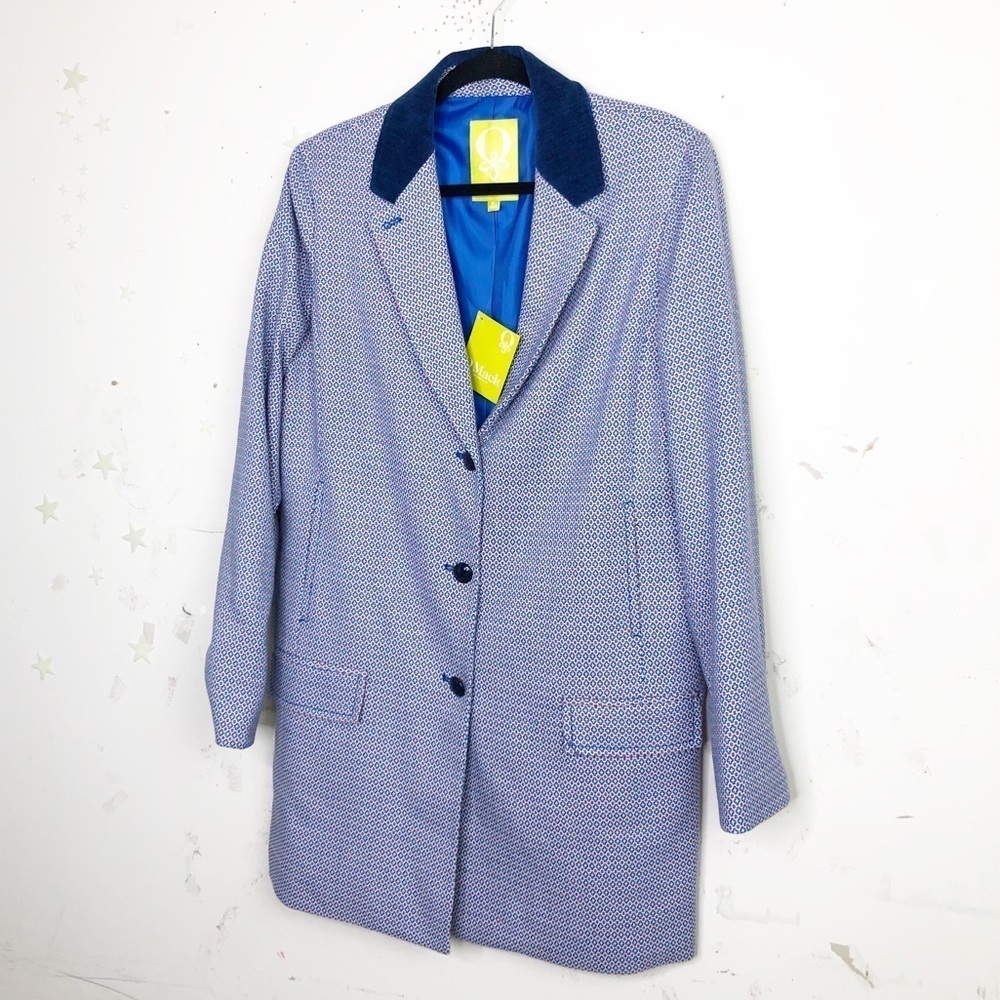Q Mack printed textured coat - Picture 8 of 11